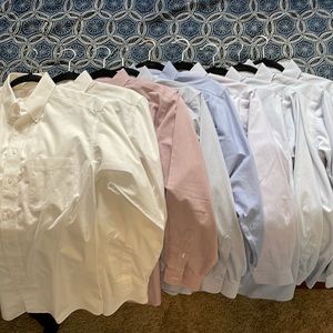 Lot of 9 Roundtree & York Fitted dress shirts